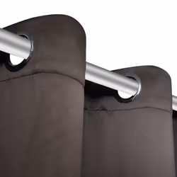 vidaXL 2x Blackout Curtains with Metal Eyelets 135x175 cm Brown Window Drapes