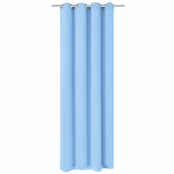 vidaXL Blackout Curtain with Metal Eyelets 270x245 cm Turquoise Window Drapes