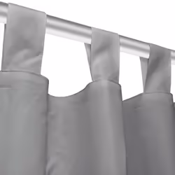 vidaXL 2x Micro-Satin Curtains with Loops 140x225 cm Grey Window Drapes Blinds