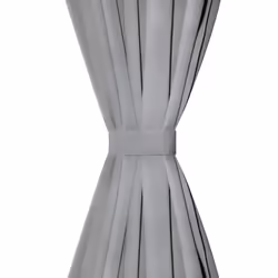 vidaXL 2x Micro-Satin Curtains with Loops 140x245 cm Grey Window Drapes Blinds