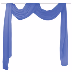 vidaXL Voile Drape 140x600 cm Royal Blue Voile Sheer Window Curtain Backdrop