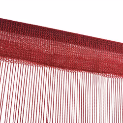 vidaXL 2x String Curtains 100x250 cm Burgundy Room Divider Window Background - Additional view 3