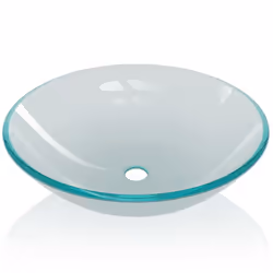 vidaXL Basin Tempered Glass 42cm Frosted Cloakroom Bathroom Above Counter Sink - Additional view 2