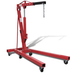 vidaXL Folding Engine Crane 2 ton 88.2kg Lifting Crane Forklift Truck Hoist