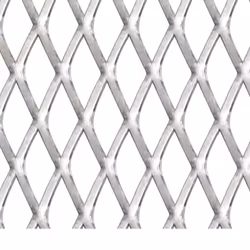vidaXL Expanded Wire Mesh Panel 50x50cm 20x10x2mm Stainless Steel Barrier