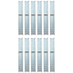 vidaXL 12x L-shaped Ground Anchors Galvanised Steel 5x5x50cm Stabilising Tool
