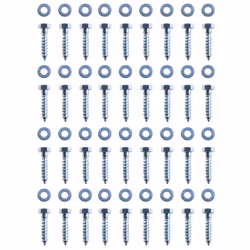 vidaXL 12x L-shaped Ground Anchors Galvanised Steel 5x5x50cm Stabilising Tool
