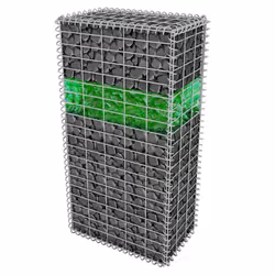 vidaXL Gabion Rocks Glass Green 60-120mm 25kg Garden Decorative Stone Gravel