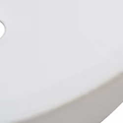 vidaXL Basin Round Ceramic White 42x12cm Bathroom Cloakroom Countertop Sink