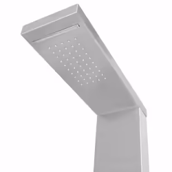 vidaXL Shower Panel System Stainless Steel Square Tower Column Pillar Bathroom - Additional view 5