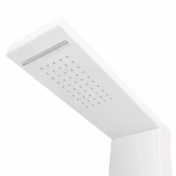 vidaXL Shower Panel System Aluminium Matte White Tower Column Pillar Bathroom - Additional view 5