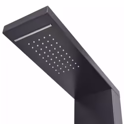 vidaXL Shower Panel System Aluminium Matte Black Tower Column Pillar Bathroom - Additional view 4