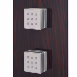 vidaXL Shower Panel System Glass Brown Tower Pillar with Massage Jets Bathroom - Additional view 4