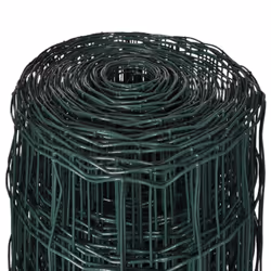vidaXL Euro Fence Wire Mesh 25x1.7m with 100x100mm Mesh Steel Fencing Barrier