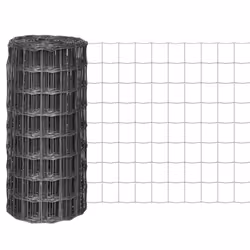 vidaXL Euro Fence Panel Screen Barrier 10x0.8 m with 100x100 mm Mesh Steel Grey