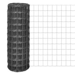 vidaXL Euro Fence 25x1.2m with Mesh Steel Grey Outdoor Garden Fencing Barrier