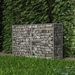 vidaXL Gabion Basket Steel 150x50x100cm Outdoor Garden Basket Wall Wire Fence