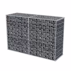 vidaXL Gabion Basket Steel 150x50x100cm Outdoor Garden Basket Wall Wire Fence