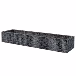 vidaXL Gabion Raised Bed Steel 360x90x50cm Outdoor Garden Stone Pot Wire Mesh - Additional view 2
