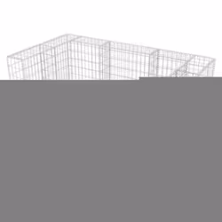 vidaXL Gabion Double Wheelie Bin Surround Steel 180x100x120cm Shed Surround - Additional view 4