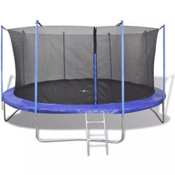 vidaXL Trampoline Set Five Piece 4.57 m Outdoor Play Equipment with Safety Net