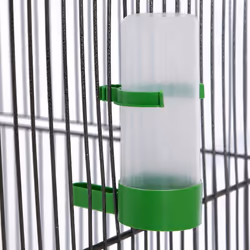 vidaXL Bird Cage House Stand Aviary Budgie Canary Parrot Cockatiel Steel Black