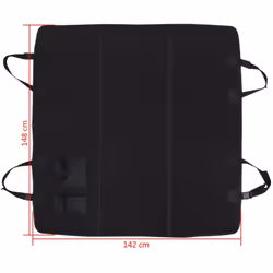 vidaXL Pet Dog Cat Rear Vehicle Car Auto Seat Cover Back Protection Mat Black - Additional view 6