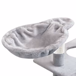 vidaXL Cat Tree with Sisal Scratching Posts 150 cm Grey Play Tower House Condo - Additional view 5