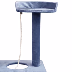 vidaXL Cat Tree with Sisal Scratching Posts 150 cm Dark Blue Play Tower House - Additional view 3