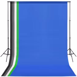 vidaXL Photo Studio Kit with 5 Coloured Backdrops and Adjustable Frame Stand