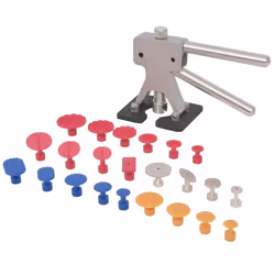 vidaXL 24 Piece Paintless Dent Repair Dent Lifter Set Stainless Steel Tool