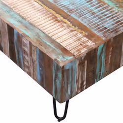 vidaXL Coffee Table Solid Reclaimed Recycled Wood 100x50x38 cm Living Room Home - Additional view 6