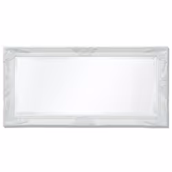 vidaXL Wall Mirror Baroque Style 100x50cm White Hanging Makeup Vanity Decor - Additional view 4