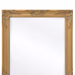 vidaXL Wall Mirror Baroque Style 100x50 cm Gold Hanging Vanity Glass Antique - Additional view 6