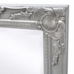 vidaXL Silver Baroque-Style Hanging Wall Mirror 100 x 50cm - Additional view 6