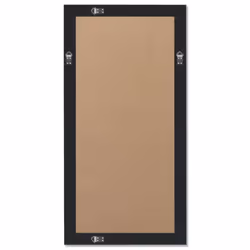 vidaXL Wall Mirror Baroque Style 100x50 cm Black Hanging Vanity Glass Antique - Additional view 7