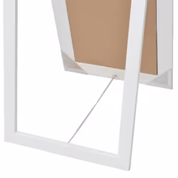 vidaXL Free-Standing Mirror Baroque Style 160x40 cm White Makeup Looking Glass - Additional view 5