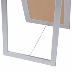 vidaXL Free-Standing Mirror Baroque Style 160x40cm Silver Makeup Looking Glass - Additional view 5