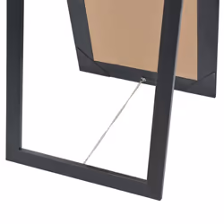 vidaXL Free-Standing Mirror Baroque Style 160x40 cm Black Makeup Looking Glass - Additional view 4