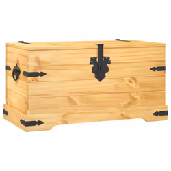 vidaXL Storage Chest Mexican Pine Corona Range 91x49.5x47cm Cabinet Organiser - Additional view 3
