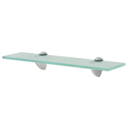 VidaXL 243755 shelve Tempered glass, Zinc Transparent