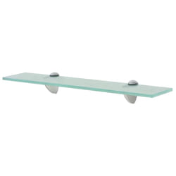 VidaXL 243756 shelve Tempered glass, Zinc Transparent