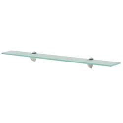VidaXL 243758 shelve Tempered glass, Zinc Transparent
