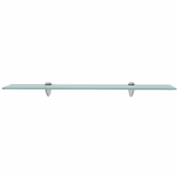 VidaXL 243758 shelve Tempered glass, Zinc Transparent