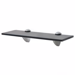 vidaXL Wall Floating Shelf Panel Glass Sheet Plate Storage Room Shelving Display