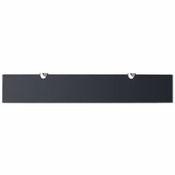 VidaXL 243765 shelve Tempered glass, Zinc Black