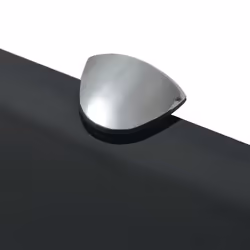 VidaXL 243766, Tempered glass, Zinc, Black, 10 kg, 700 mm, 100 mm, 8 mm
