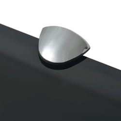 VidaXL 243766 shelve Tempered glass, Zinc Black