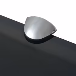 VidaXL 243767 shelve Tempered glass, Zinc Black