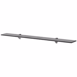 VidaXL 243768, Tempered glass, Zinc, Black, 15 kg, 900 mm, 100 mm, 8 mm